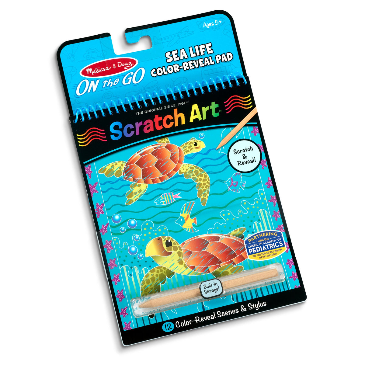 On the Go Scratch Art Color-Reveal Pad -Sea Life
