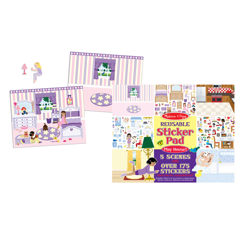 Reusable Sticker Pad Bundle - Fairy Princess Dress-Up and Play House