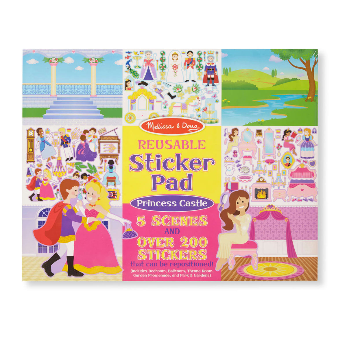 Reusable Sticker Pad Bundle - Fairy Princess Dress-Up and Play House