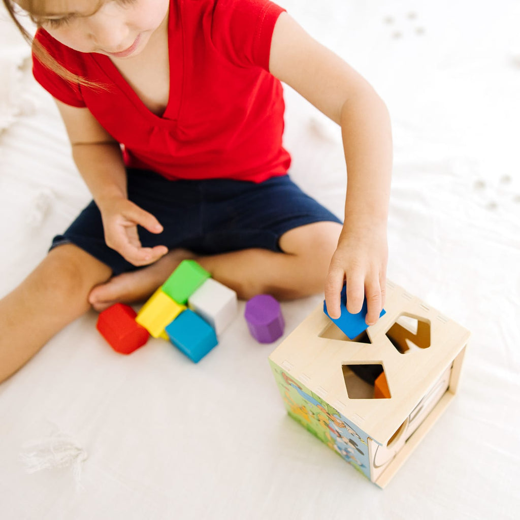 Disney Mickey Mouse & Friends Wooden Shape Sorting Cube