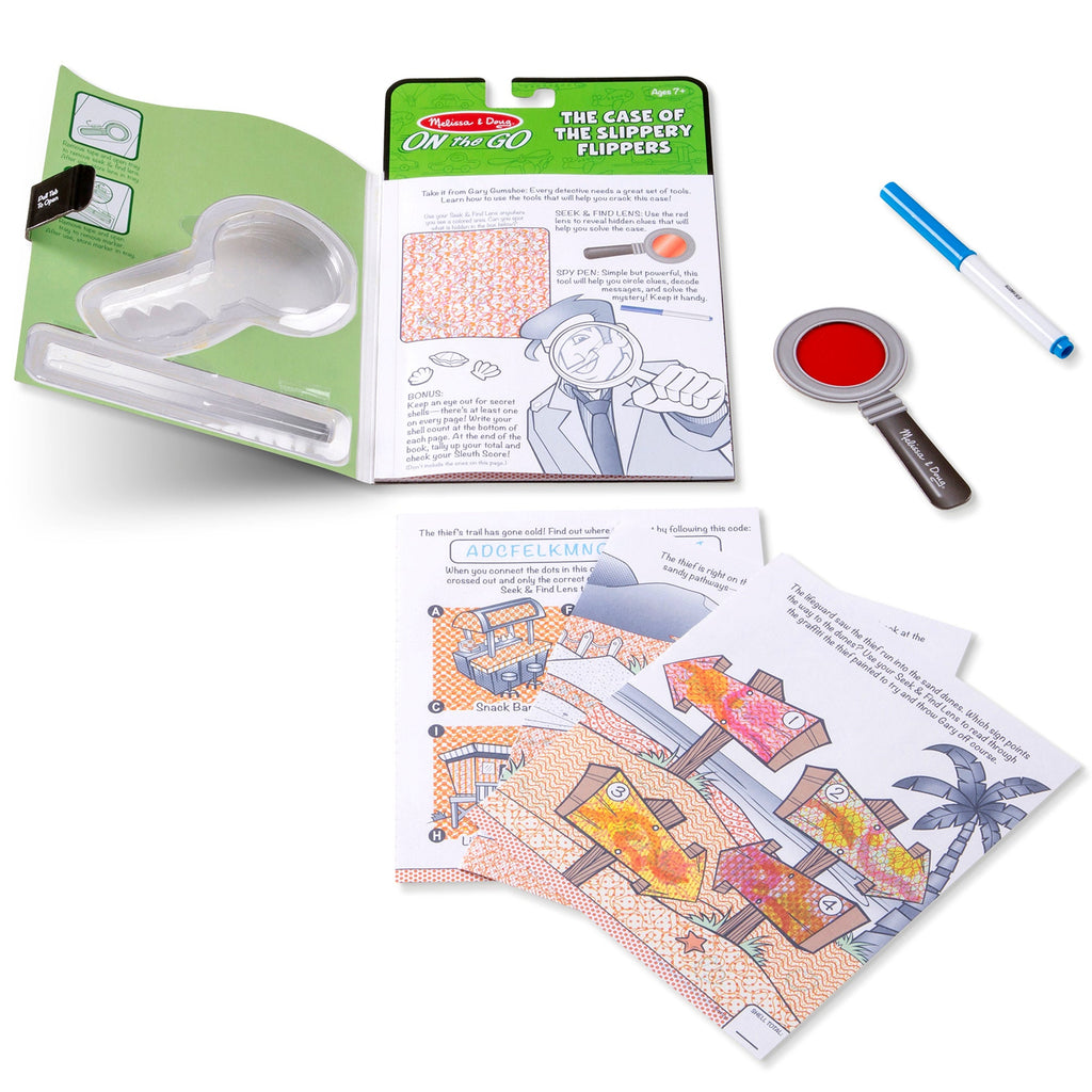 On the Go™ Secret Decoder Activity Books 3-Pack: Slippery Flippers Runaway Ruby Game Book