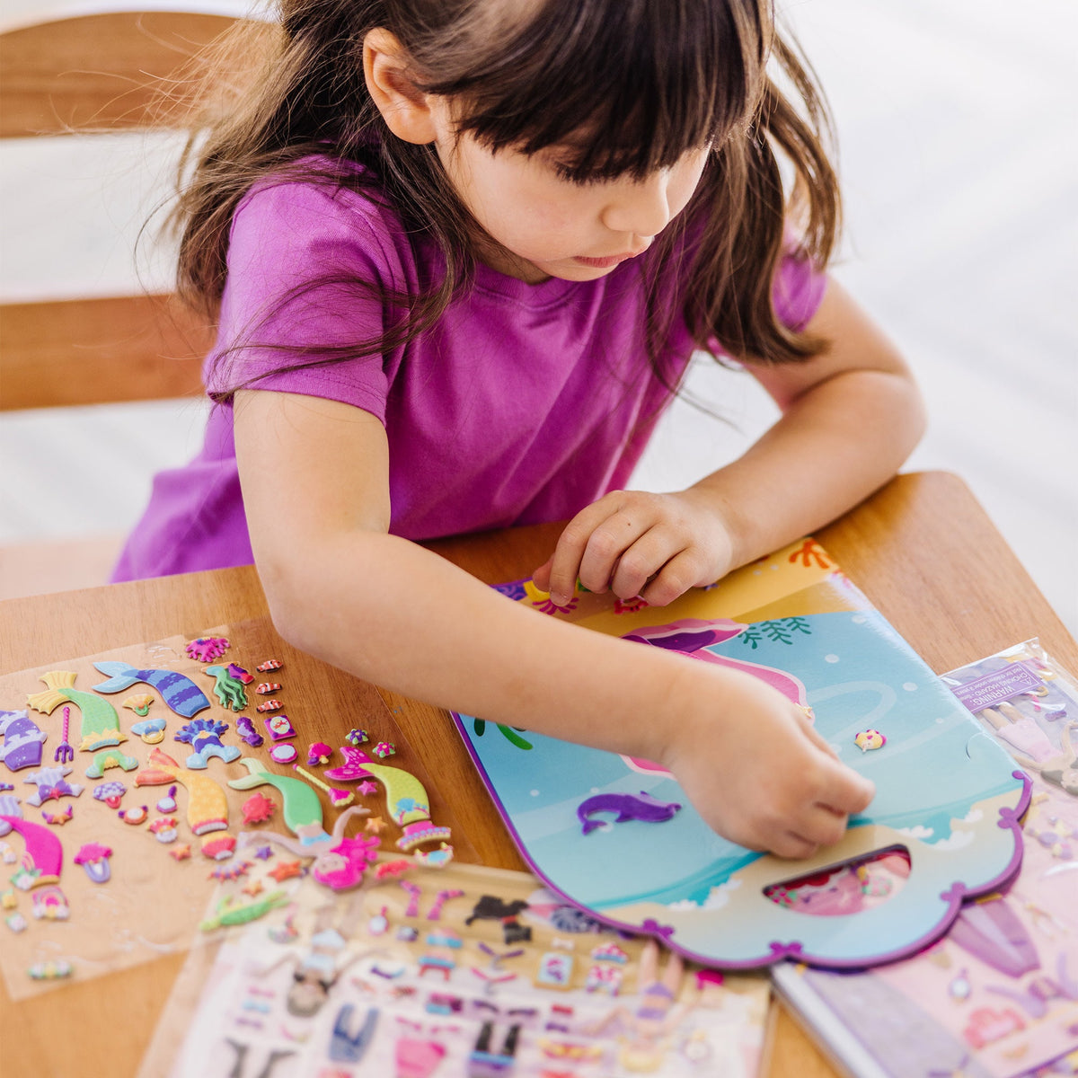Puffy Sticker Bundle - Dress-Up Princess and Mermaid