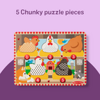 Happy Hens Push to Pop Puzzle