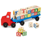 Alphabet Blocks Wooden Truck