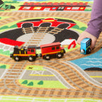 Round the Rails Train Rug