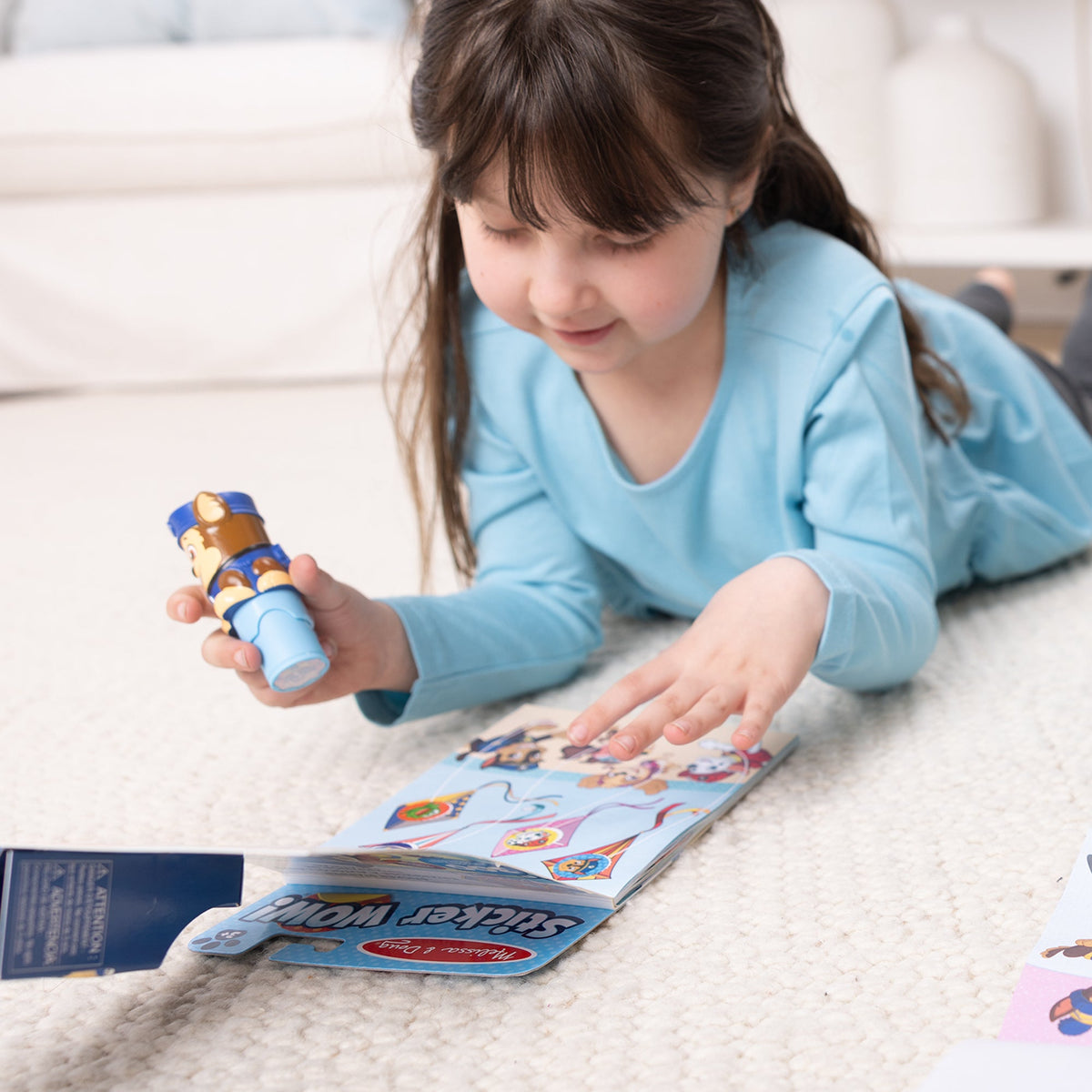 Sticker WOW!™ PAW Patrol Chase Bundle: Activity Pad & Sticker Stamper + Mini Activity Pad and 200 Refill Stickers