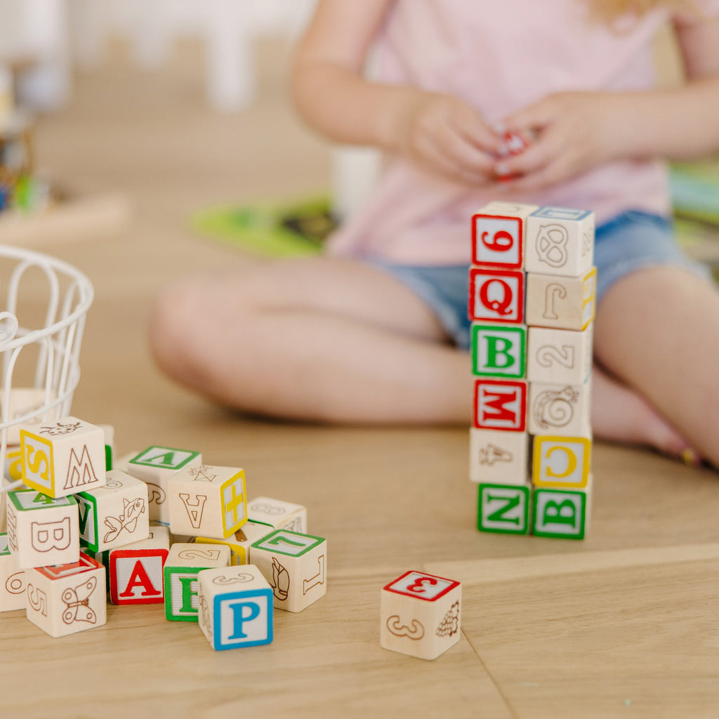 Wooden ABC\/123 Blocks