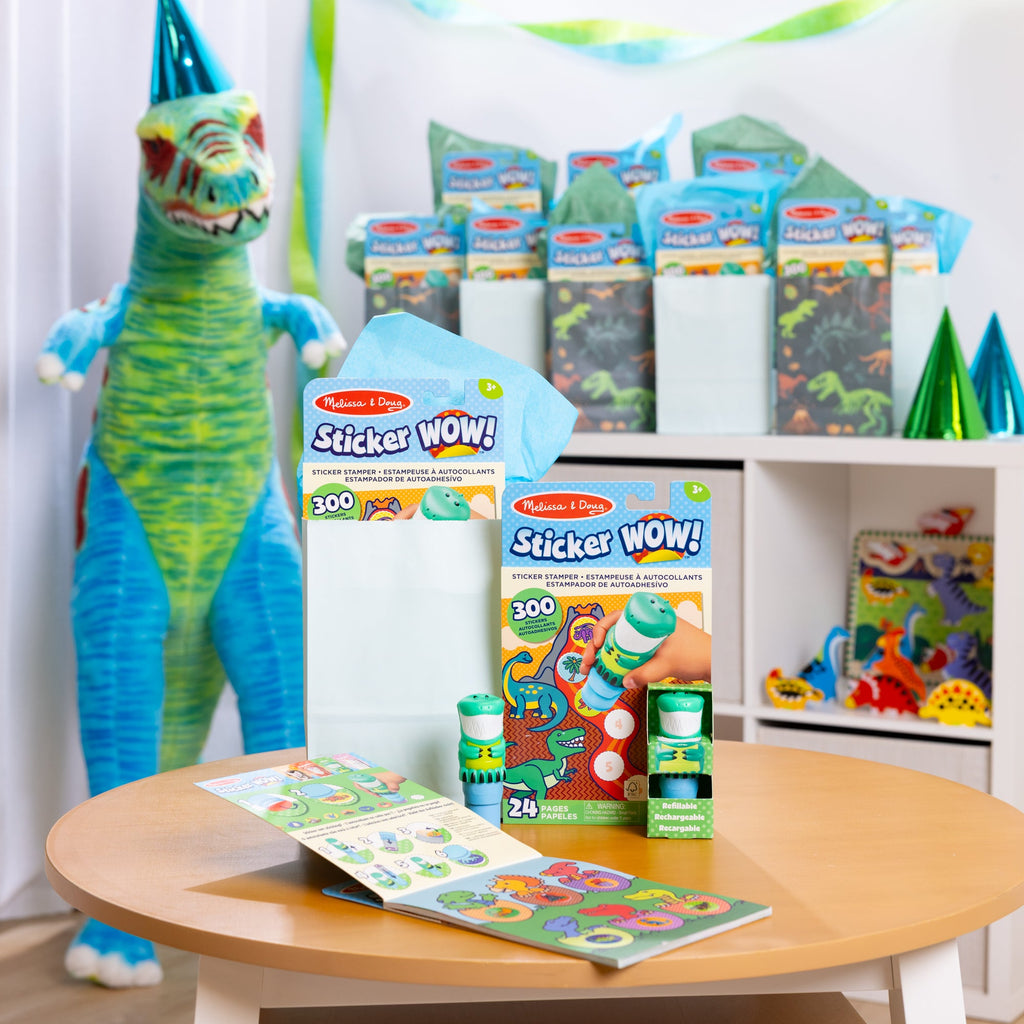 Sticker WOW!® Activity Pad & Sticker Stamper 12-PACK- Dinosaur