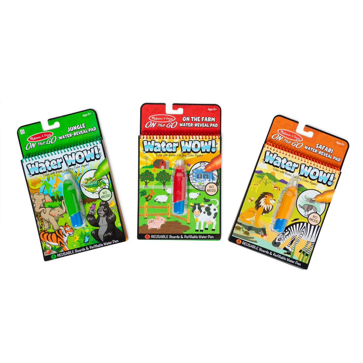 Water Wow! 3-Pack: Jungle Safari Farm