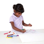 Jumbo 50-Page Kids' Coloring Pad - Horses Hearts Flowers and More