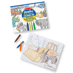 Jumbo 50-Page Kids' Coloring Pad - Space Sharks Sports and More