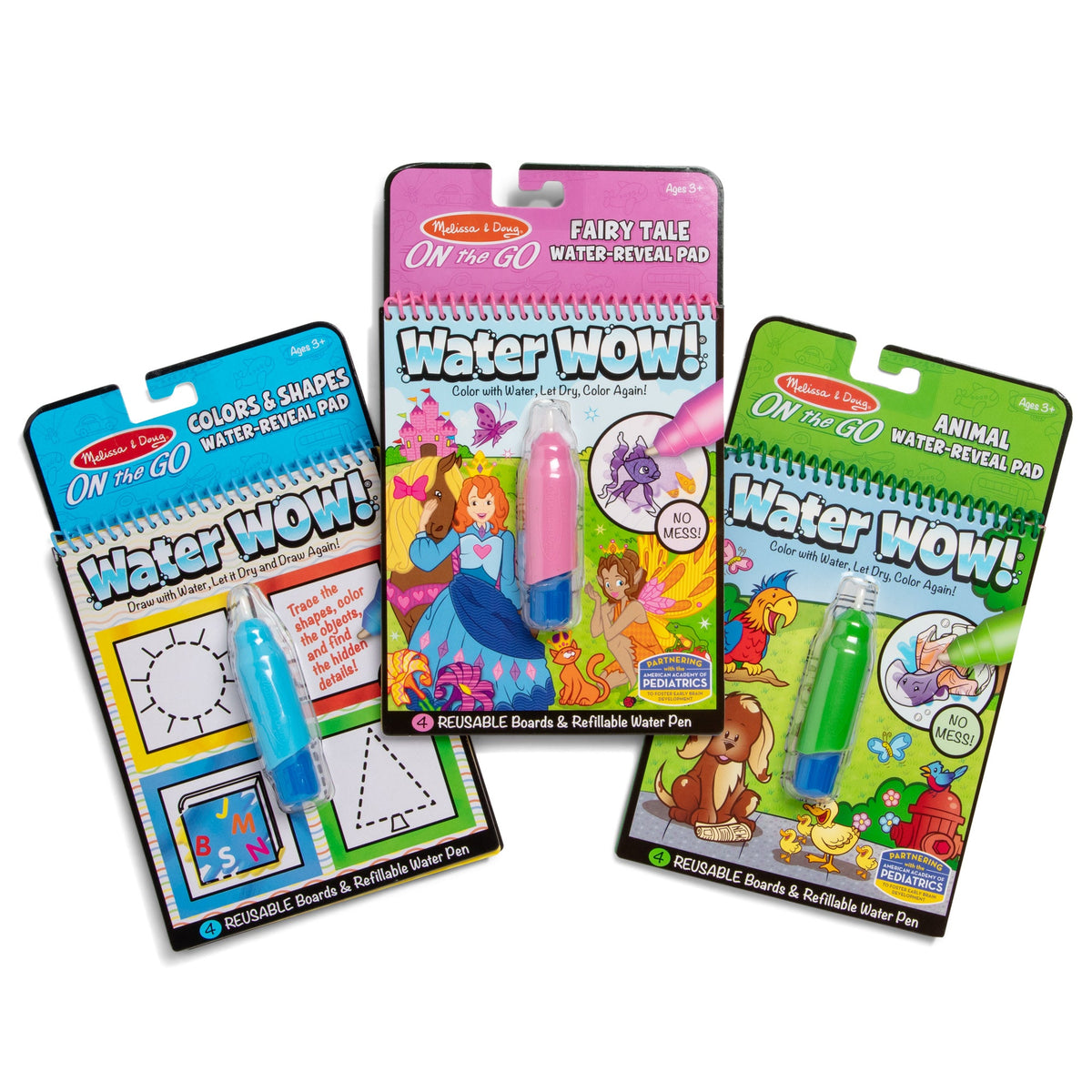 Water Wow!® 3-Pack: Colors & Shapes Fairy Tales Animals