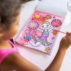 My First Paint With Water Kids' Art Pad With Paintbrush - Cheerleaders Flowers Fairies and More