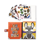 Make-A-Face Reusable Sticker Pad 3-Pack: Safari Farm Pets