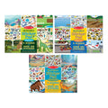 Reusable Sticker Pad 3-Pack: Vehicles Habitats Prehistoric