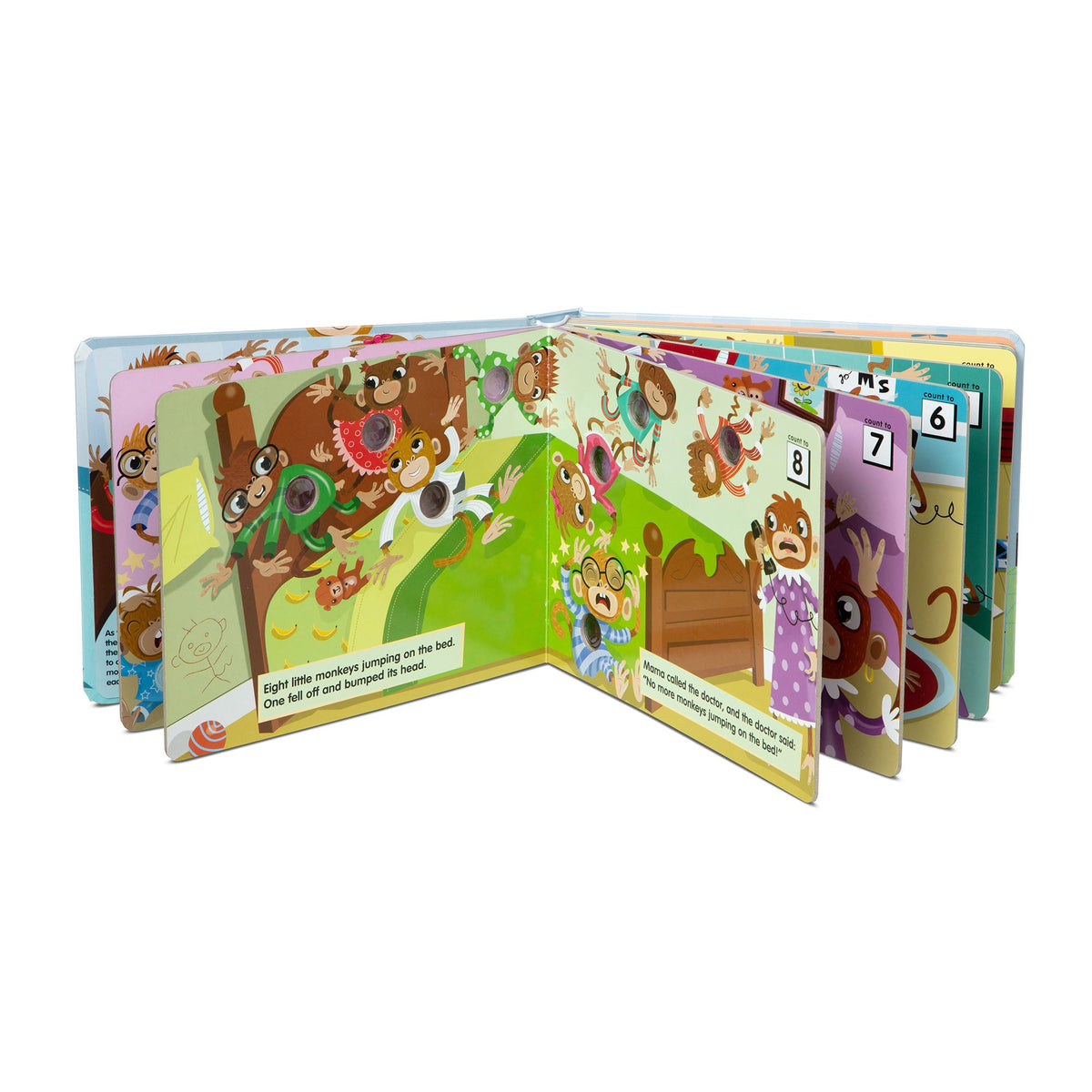 Poke-a-Dot: 10 Little Monkeys Board Book