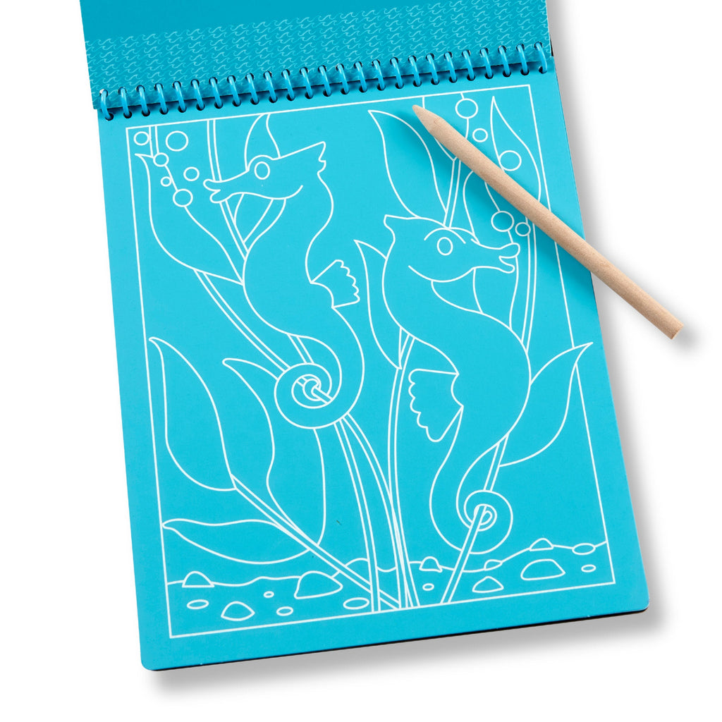 On the Go Scratch Art Color-Reveal Pad -Sea Life