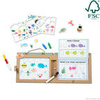 Natural Play: Play Draw Create Reusable Drawing & Magnet Kit – Ocean