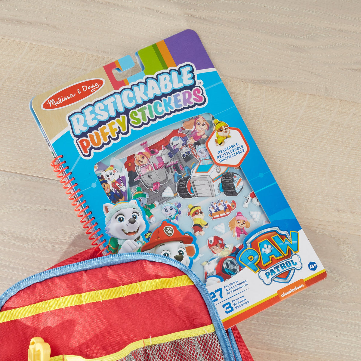 PAW Patrol Restickable Puffy Stickers -Jake's Mountain