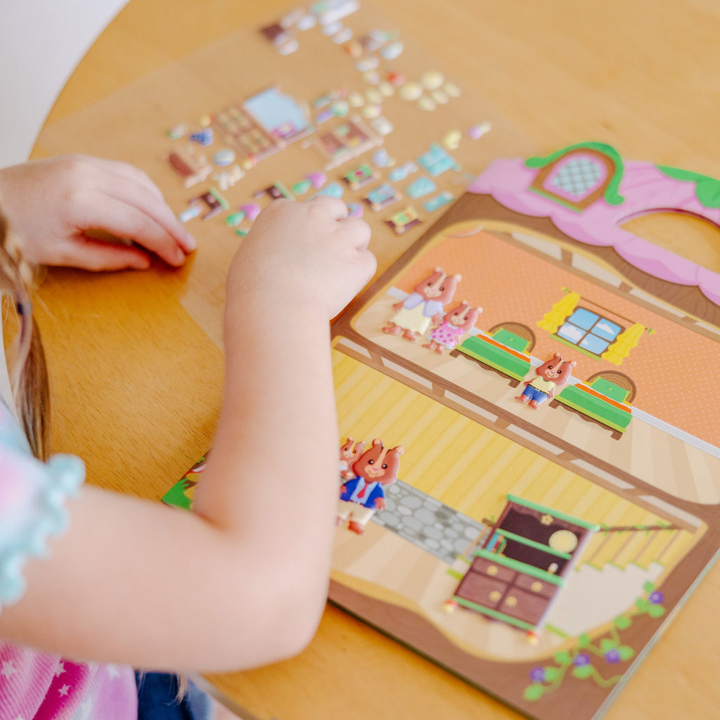Puffy Sticker Play Set 3-Pack: On the Farm Safari Chipmunk House