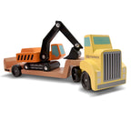 Trailer & Excavator Wooden Vehicles Play Set