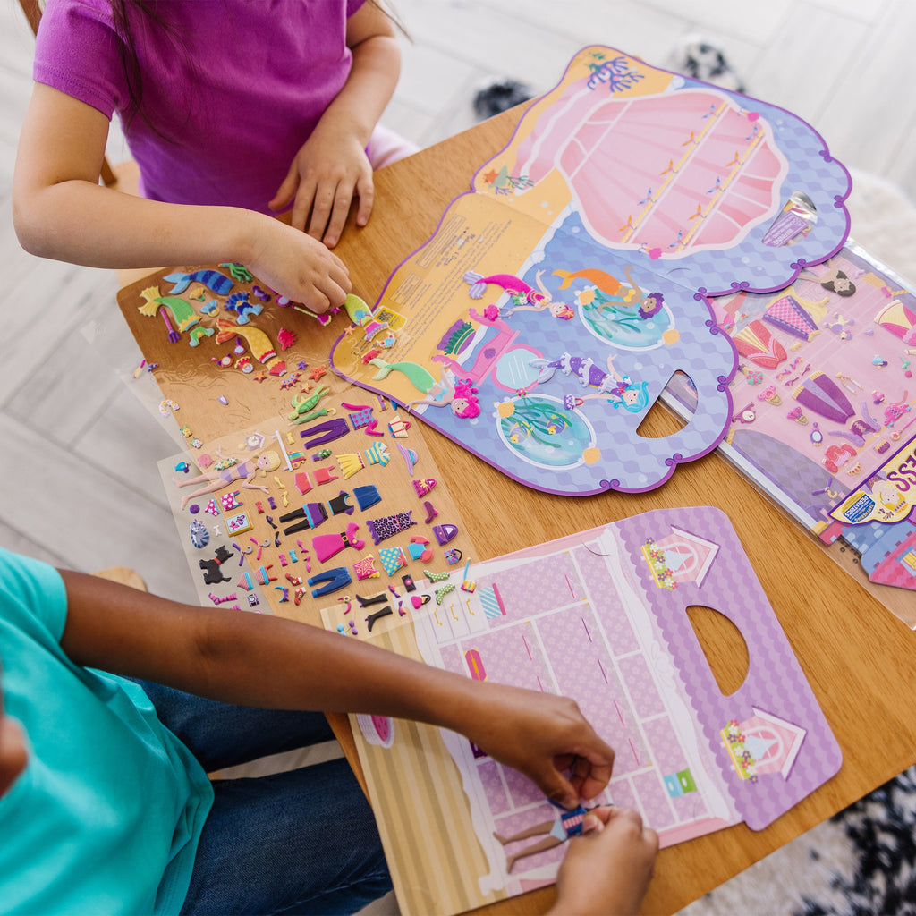 Puffy Sticker Bundle - Dress-Up Princess and Mermaid