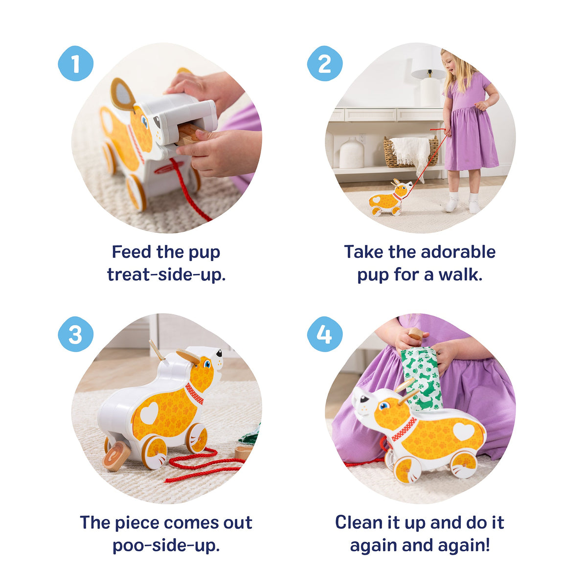 Feed Walk & Poo Pup Play Set