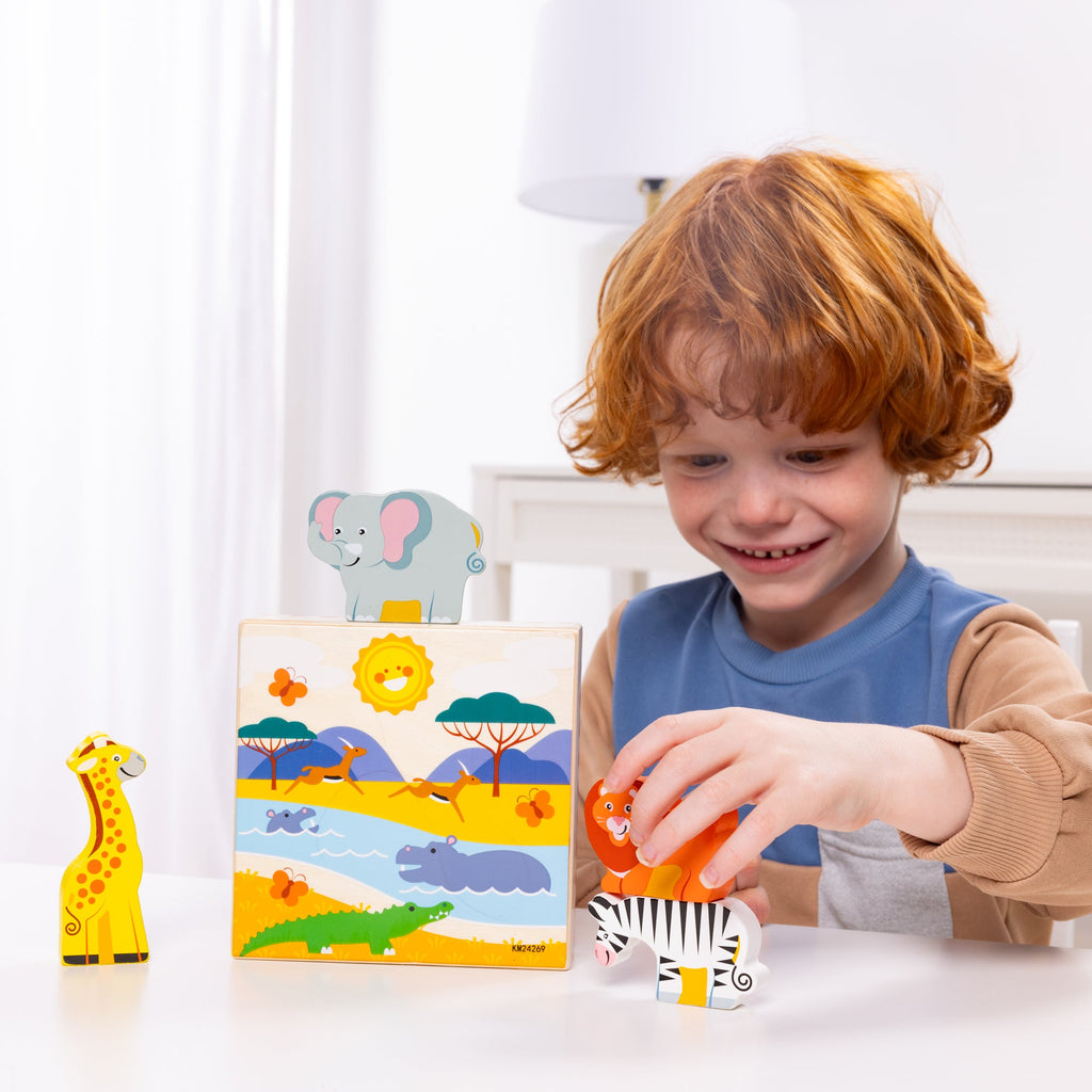 Wooden Animal Matching - Safari