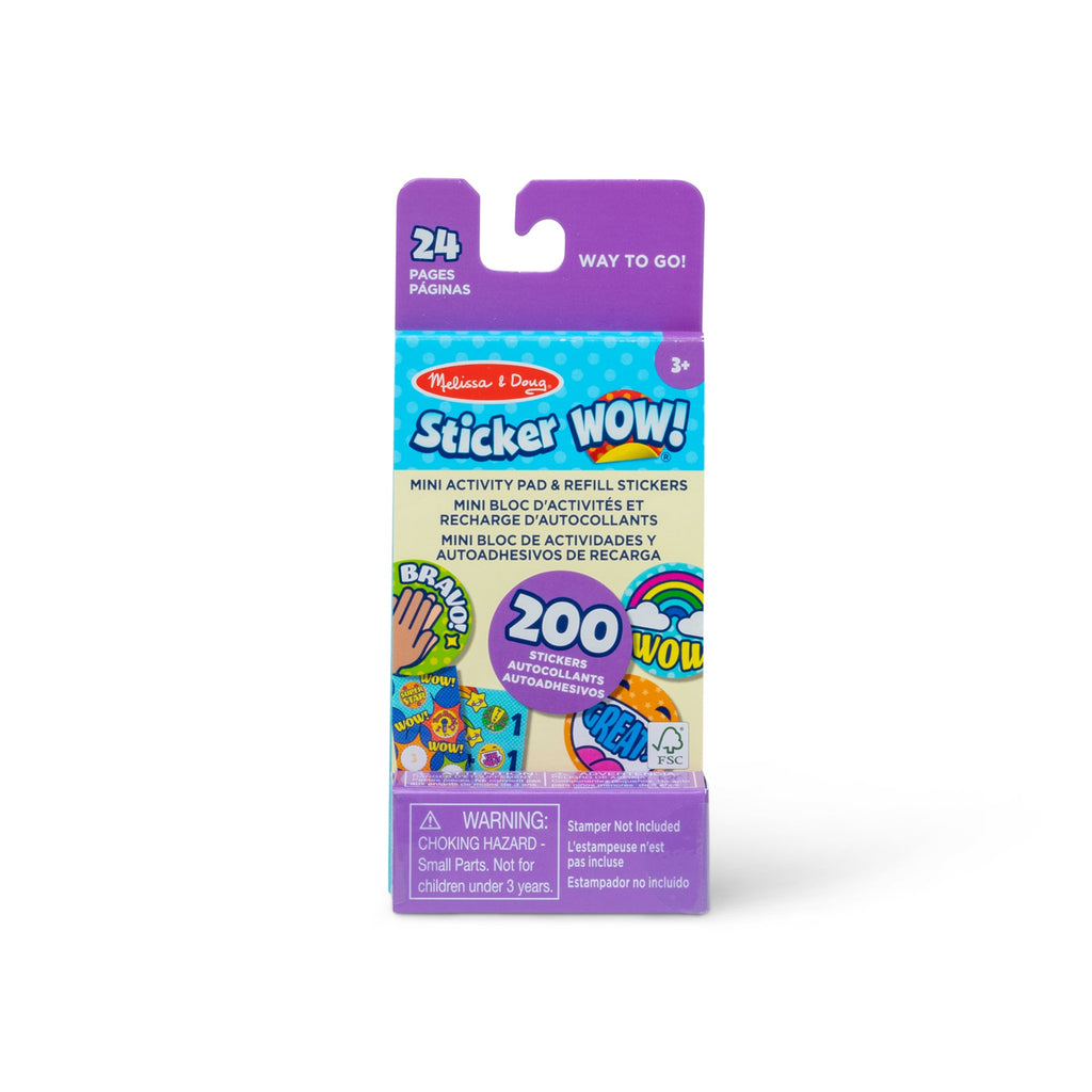 Sticker WOW!® Mini Activity Pad & Refill Stickers - Way to Go! (200+ Stickers Stamper Not Included)
