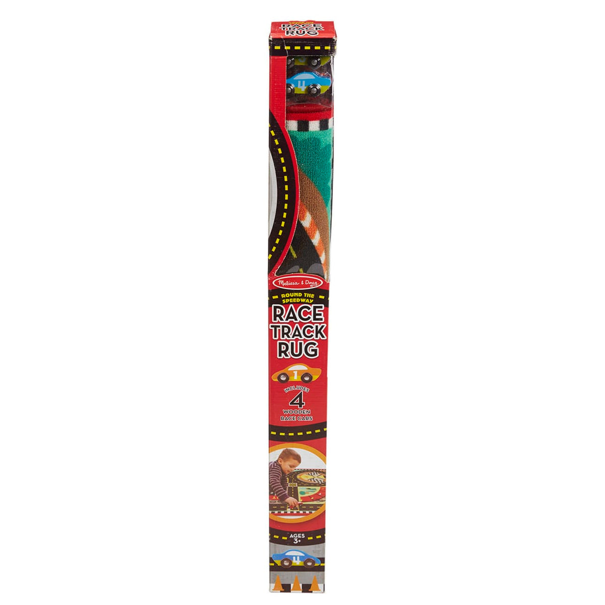 Round the Speedway Race Track Rug & Car Set