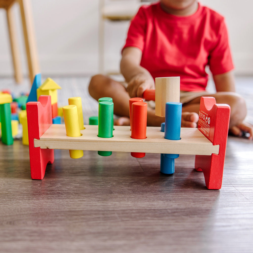 Stack Sort & Pound Wooden Toy Collection