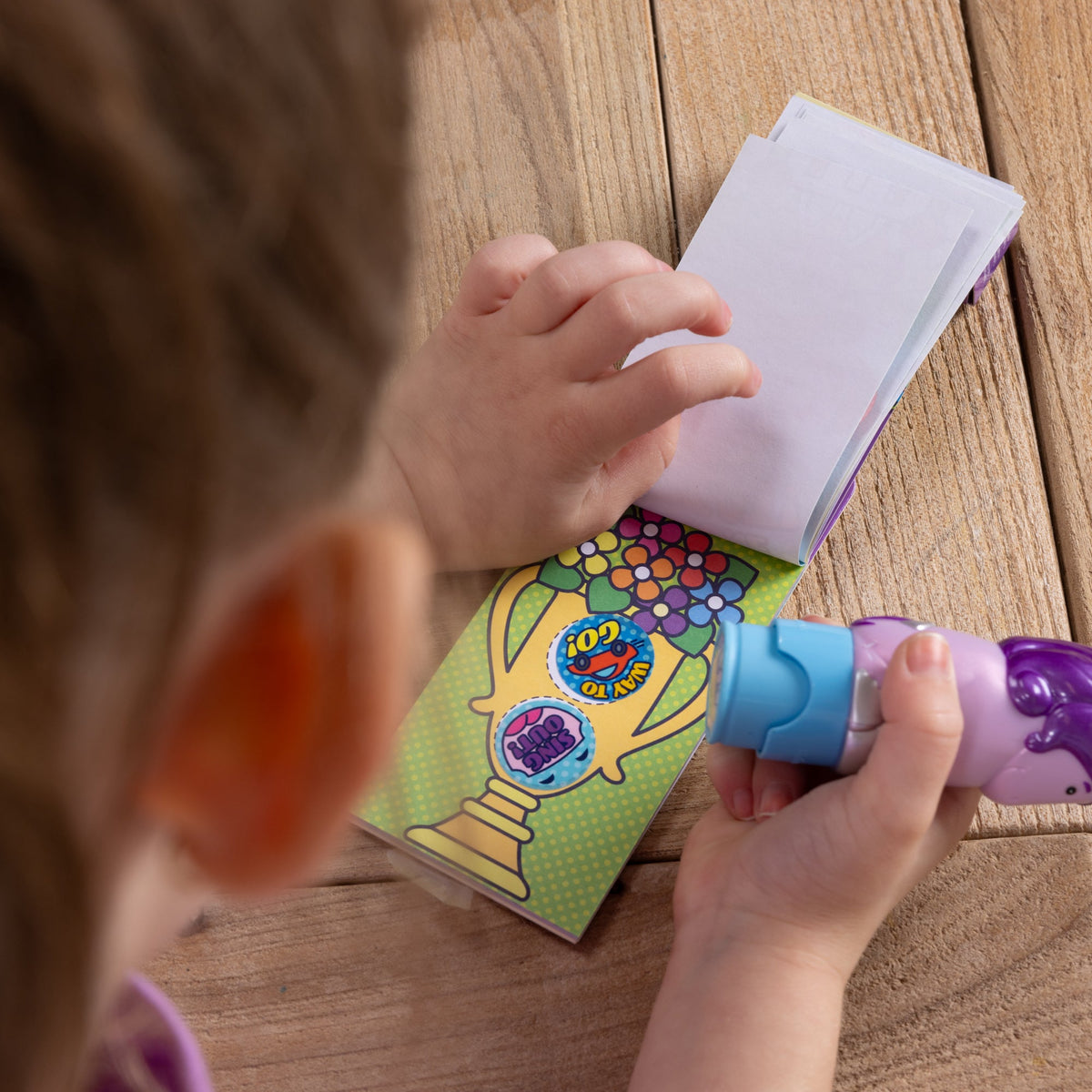 Sticker WOW!® Mini Activity Pad & Refill Stickers - Way to Go! (200+ Stickers Stamper Not Included)