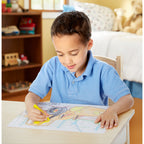 Jumbo 50-Page Kids' Coloring Pad - Space Sharks Sports and More