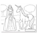 Jumbo 50-Page Kids' Coloring Pad - Horses Hearts Flowers and More