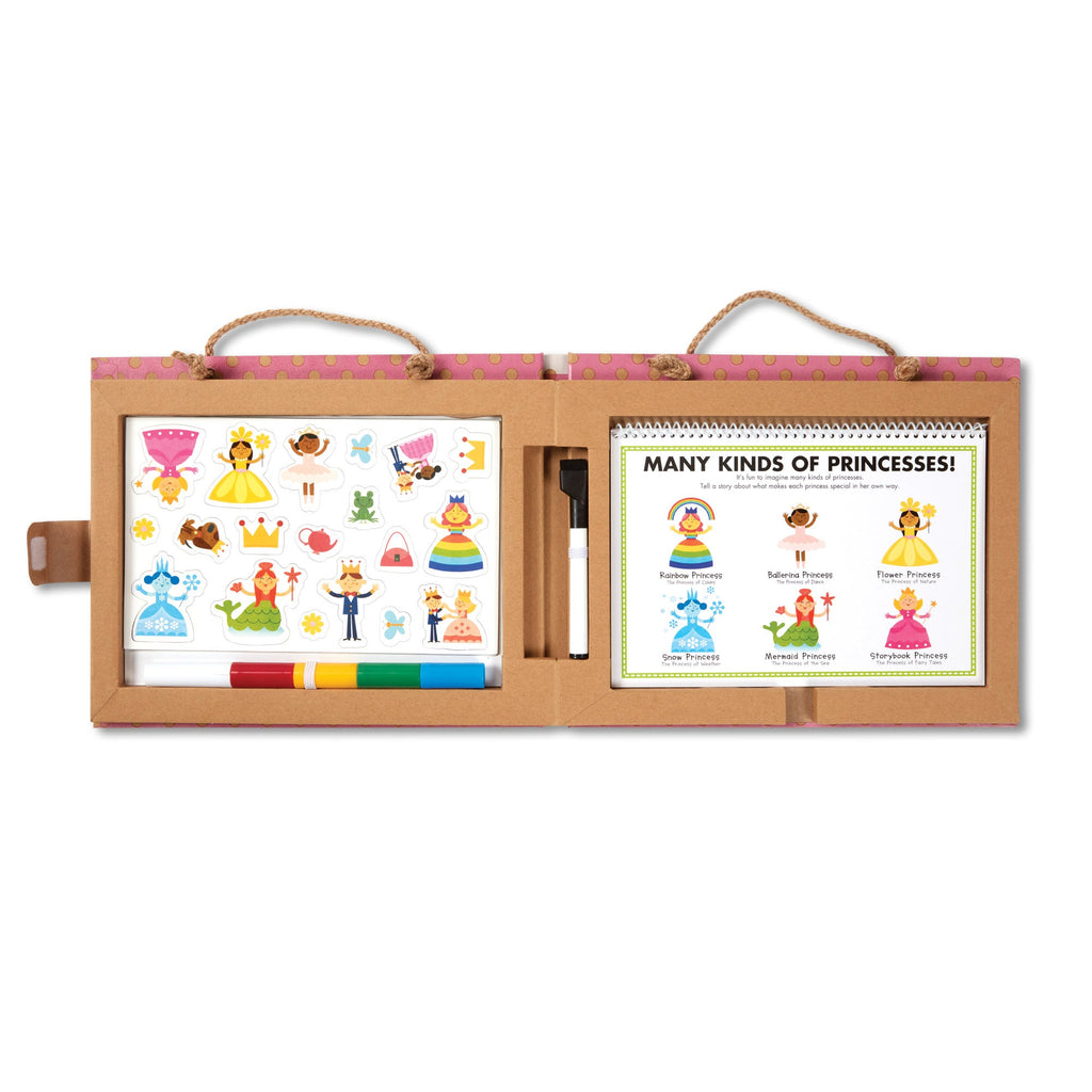 Natural Play: Play Draw Create Reusable Drawing & Magnet Kit – Princesses