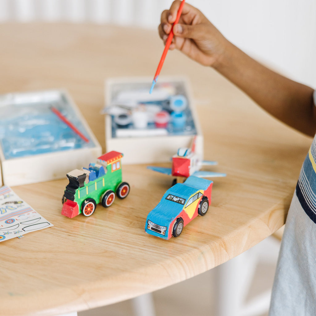 Createed by Me!™ Vehicle Craft Kit 3-Pack: Plane Train Race Car