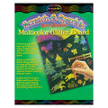 Scratch & Sparkle Multicolor Glitter w\/stylus (10 boards)