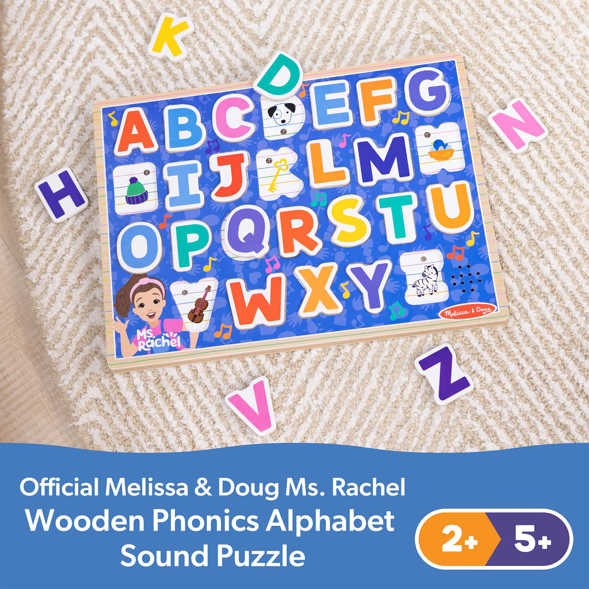 Ms. Rachel™Wooden Phonics Alphabet Sound Puzzle - 26 Pieces