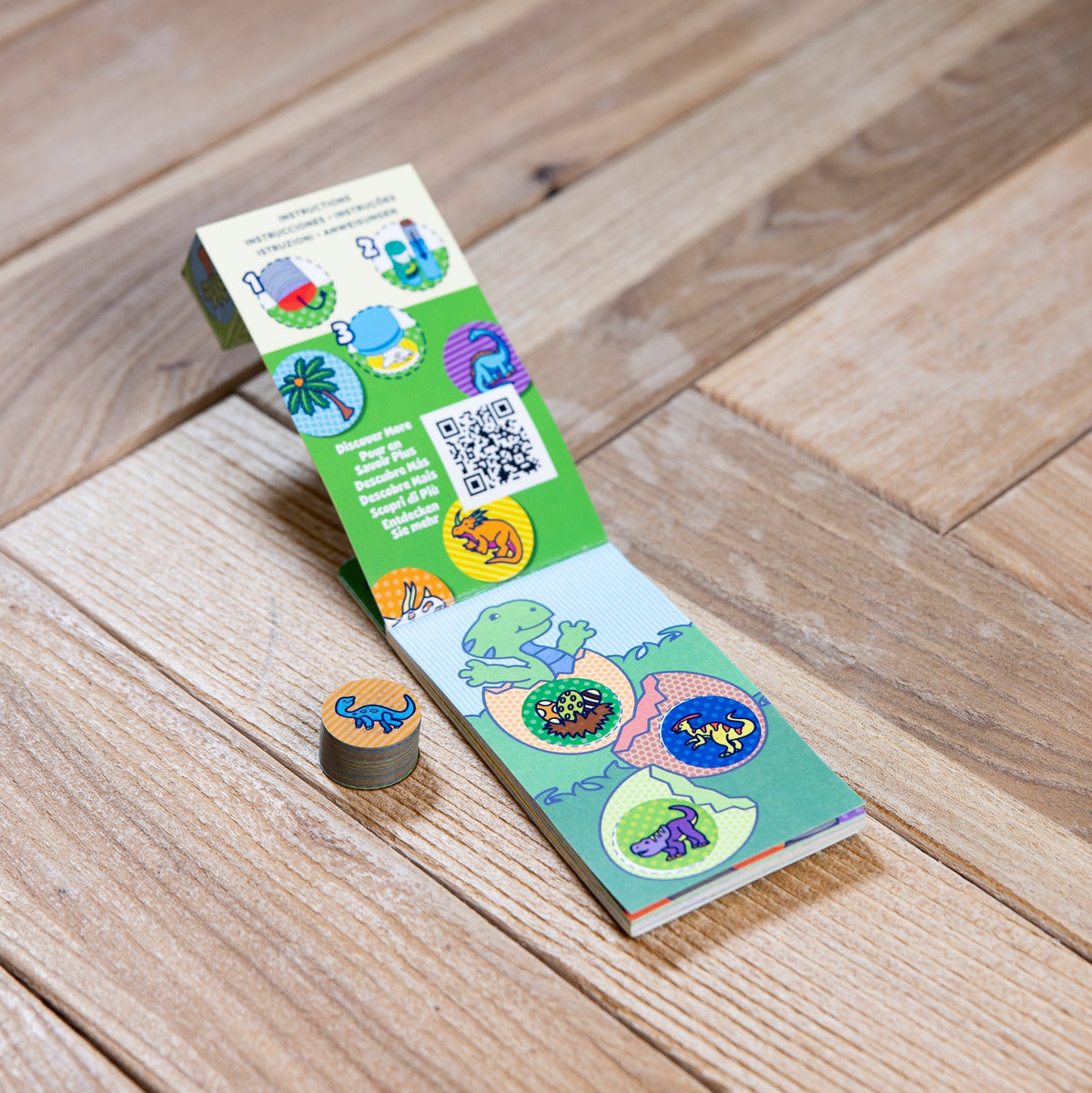 Sticker WOW!® Mini Activity Pad & Refill Stickers - Dinosaur (200+ Stickers Stamper Not Included)