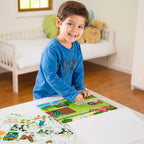 Reusable Sticker Pad 3-Pack: Vehicles Habitats Prehistoric