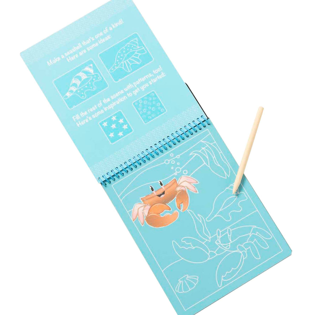 On the Go Scratch Art Color-Reveal Pad -Sea Life