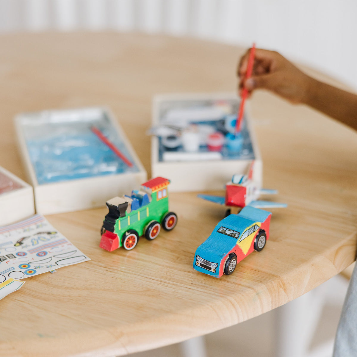 Createed by Me!™ Vehicle Craft Kit 3-Pack: Plane Train Race Car