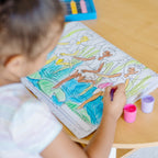 Jumbo 50-Page Kids' Coloring Pad - Horses Hearts Flowers and More