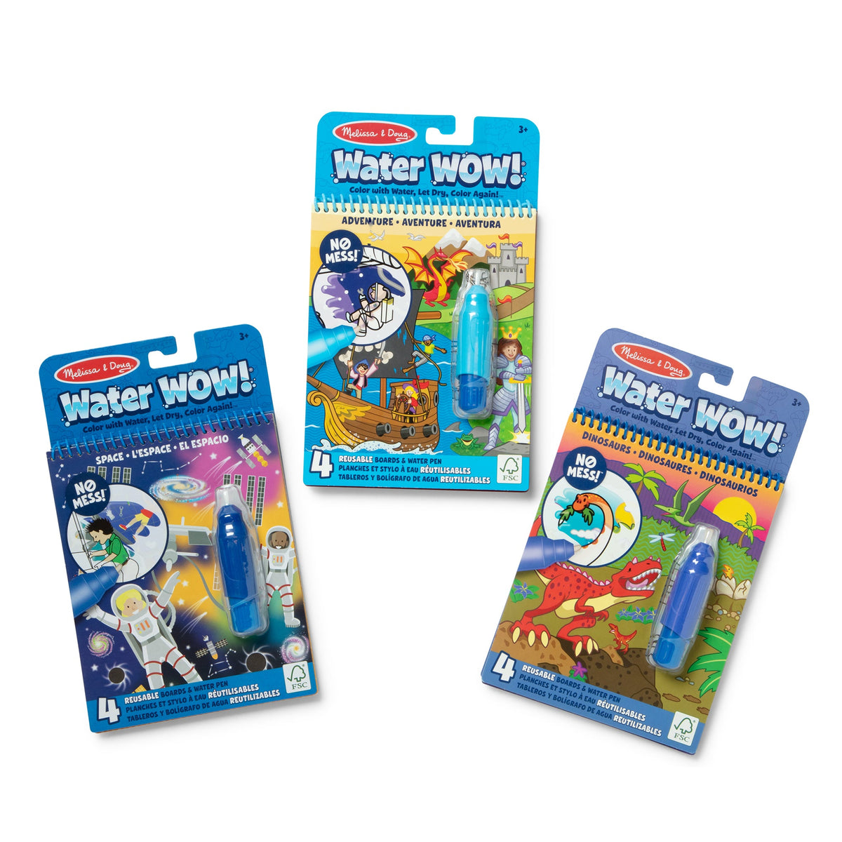 Water WOW! 3-Pack – Dinosaur Adventure Space
