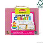 Natural Play: Play Draw Create Reusable Drawing & Magnet Kit – Princesses