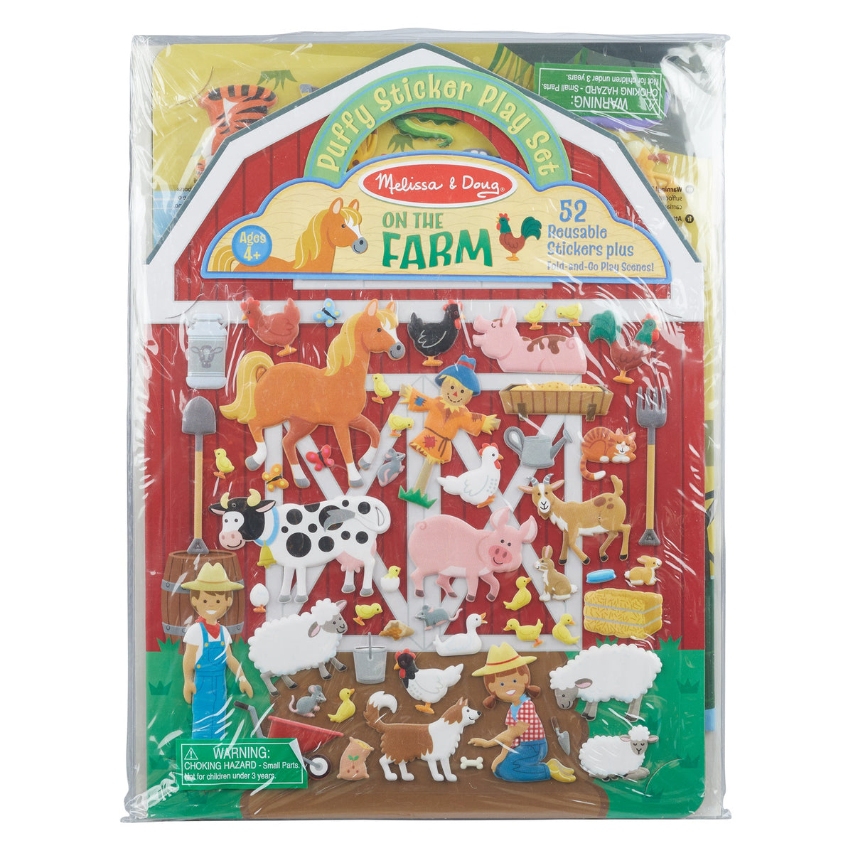 Puffy Sticker Play Set 3-Pack: On the Farm Safari Chipmunk House