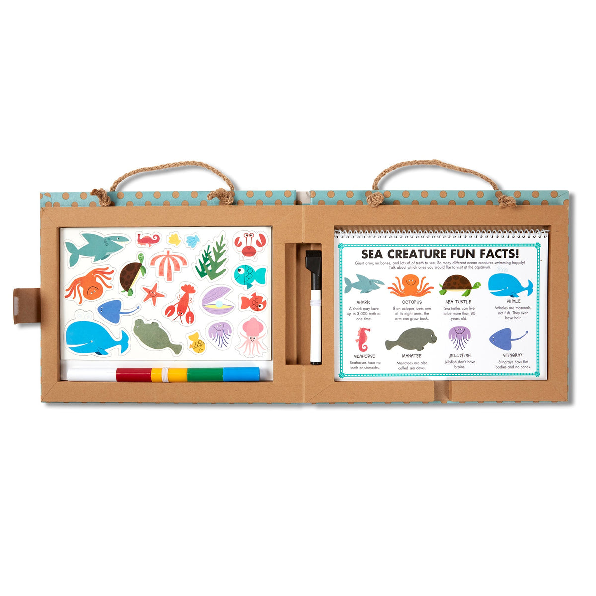 Natural Play: Play Draw Create Reusable Drawing & Magnet Kit – Ocean